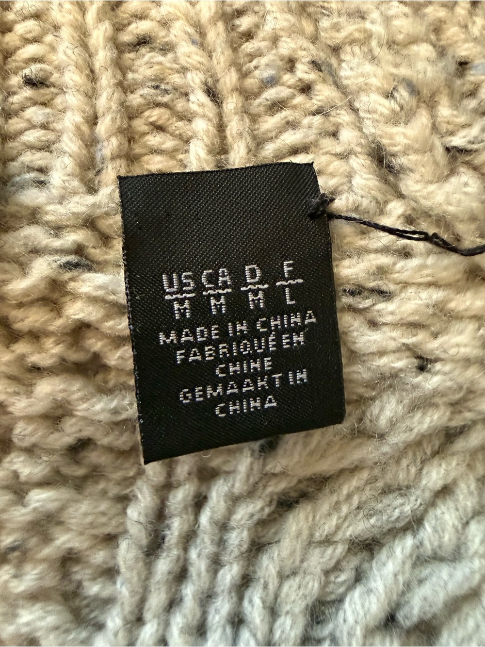 Saks Fifth Avenue Cable Knit Shawl Collar Cardigan Wool Cashmere Sweater M - Picture 6 of 9
